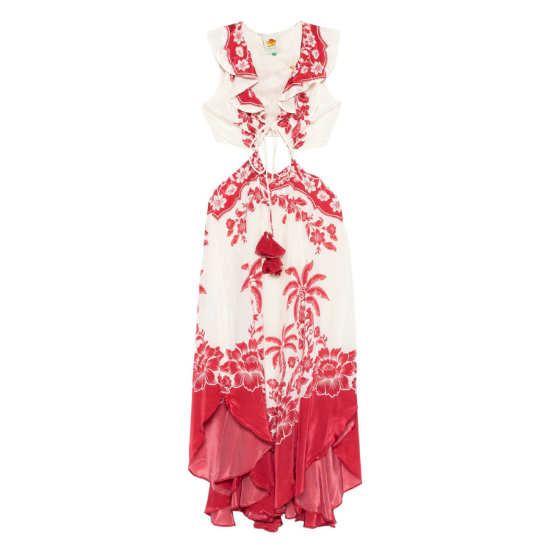 Farm Rio Floral Ruffled Dress