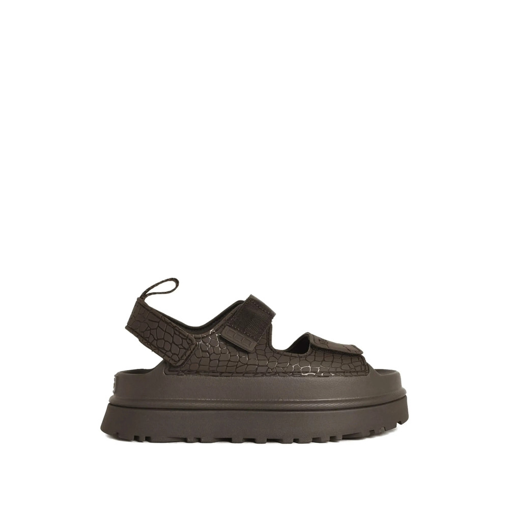 Ugg Embossed Straps Leather Sandals