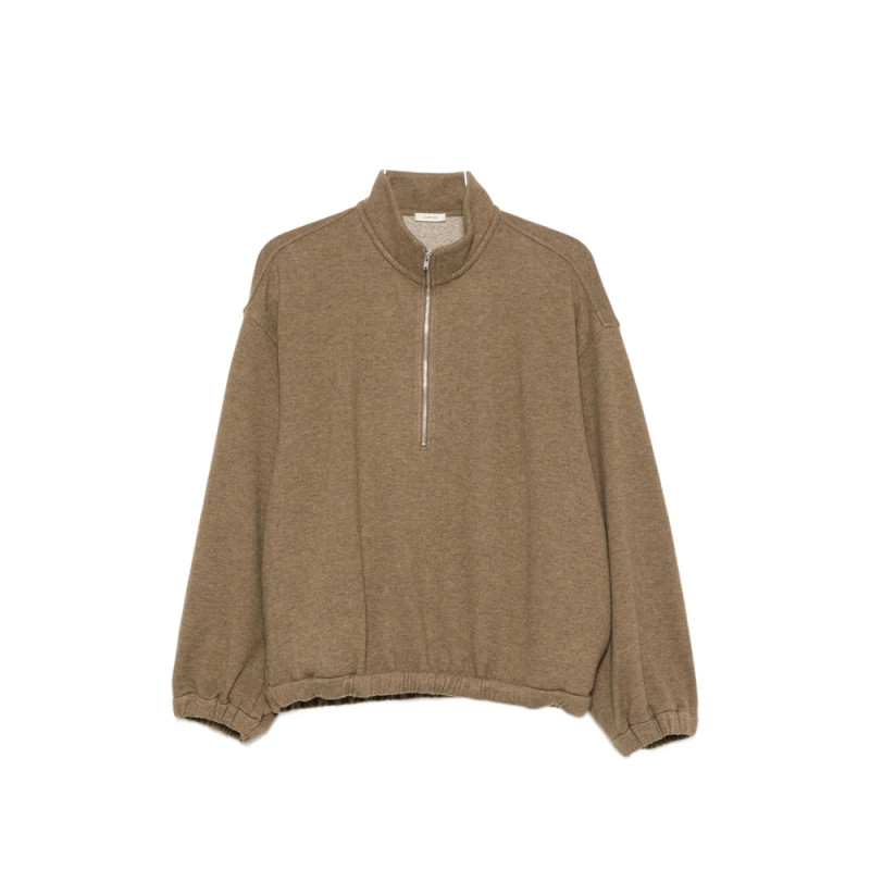 Lamrons Quarter-zip Elasticated-hem Sweater