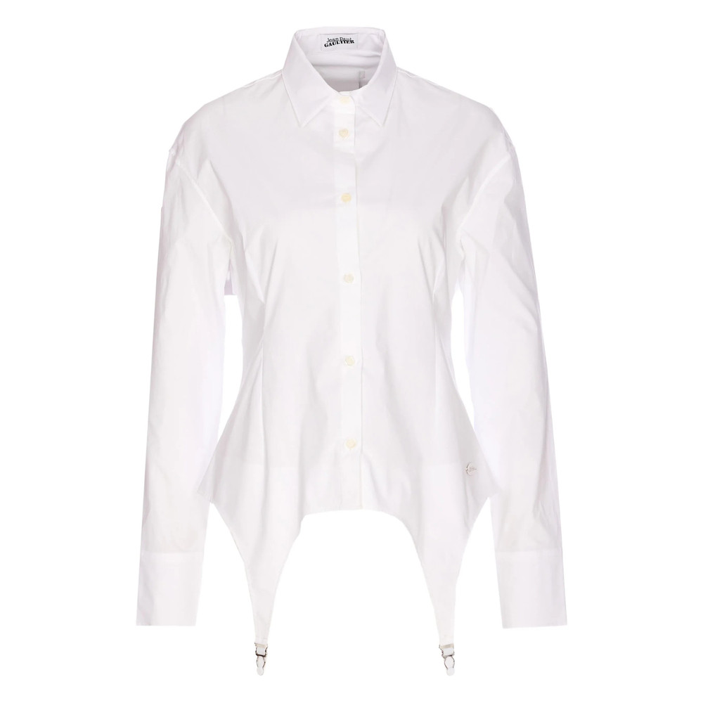 Jean Paul Gaultier Jaretekkes Button-front Logo-plaque Shirt