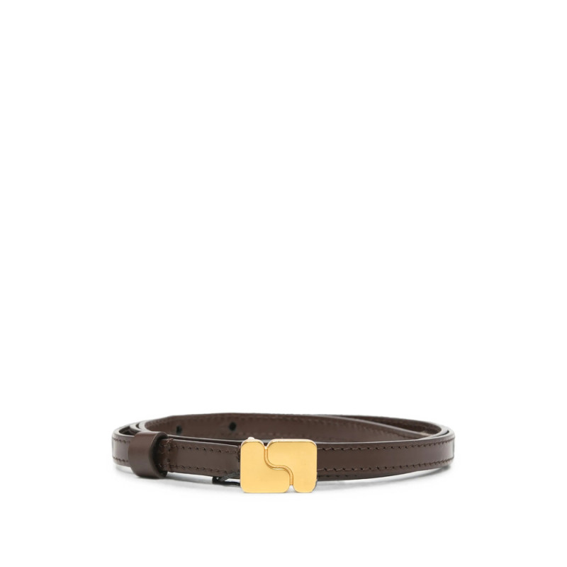 Soeur Logo-buckle Leather Belt