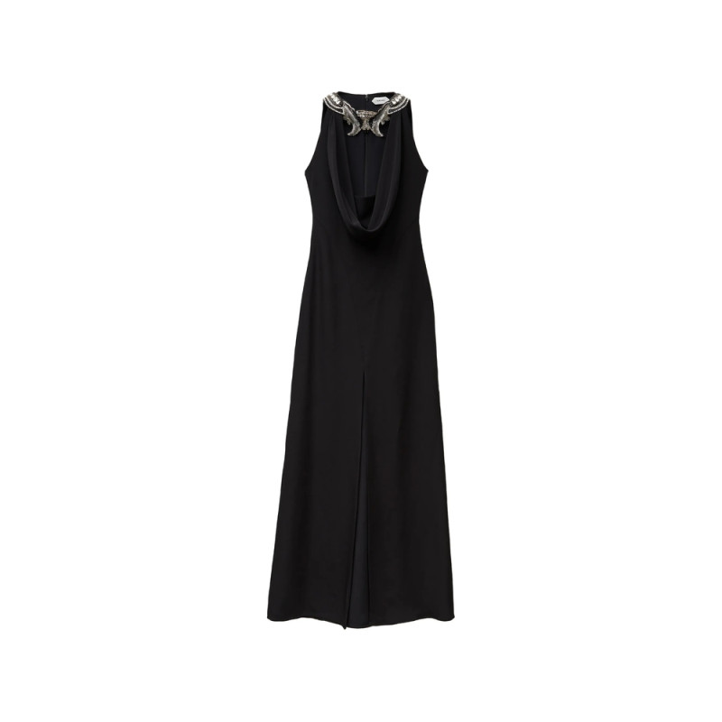 Versace Embroidered Silk Gown