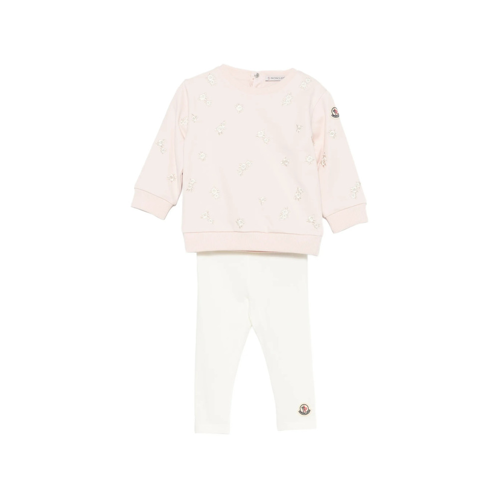 Moncler Floral-embroidered Tracksuit Set