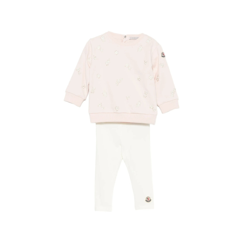 Moncler Floral-embroidered Tracksuit Set