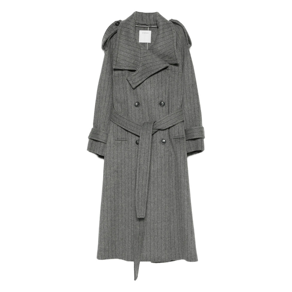 Sportmax Pinstripe Double-breasted Coat