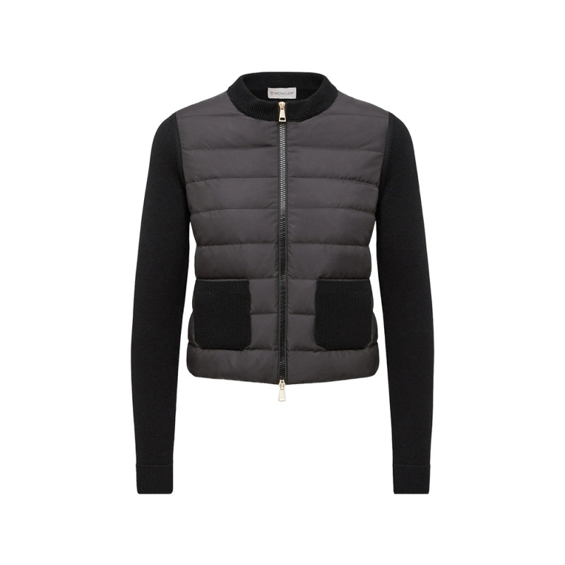 Moncler Quilted Panel-detail Sweater