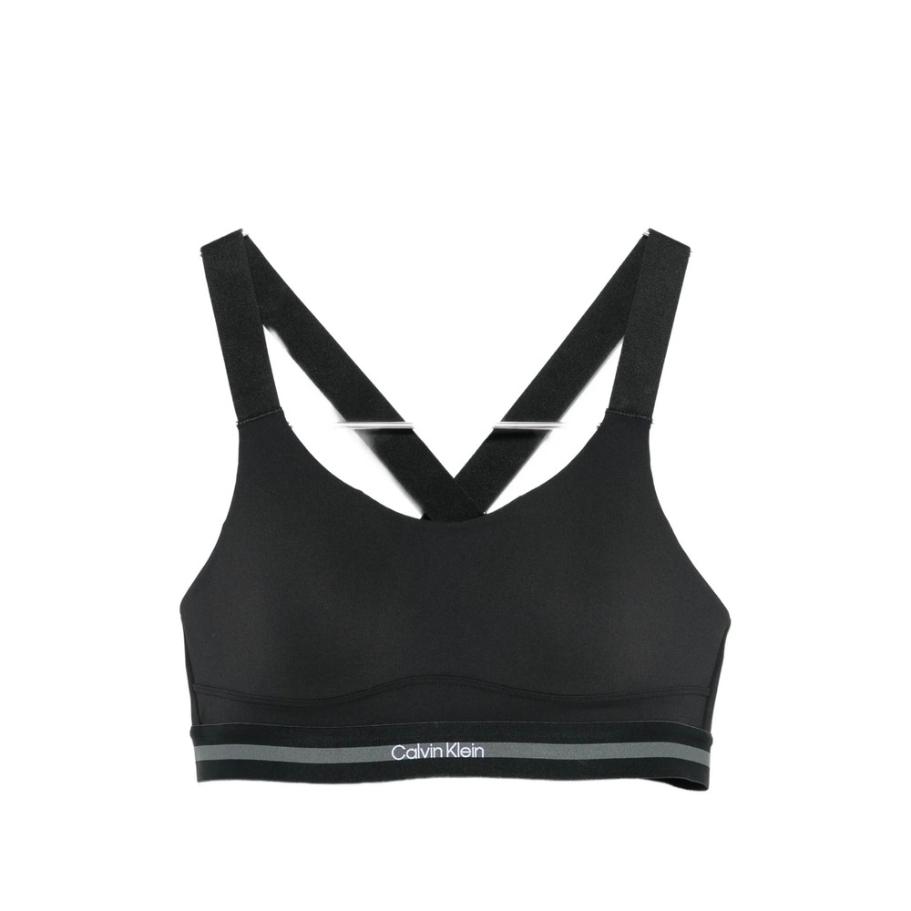 Calvin Klein Sport Logo-underband Racerback Sports Bra