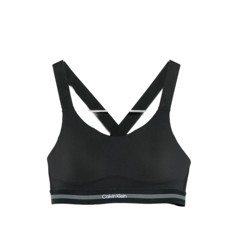Calvin Klein Sport Logo-underband Racerback Sports Bra