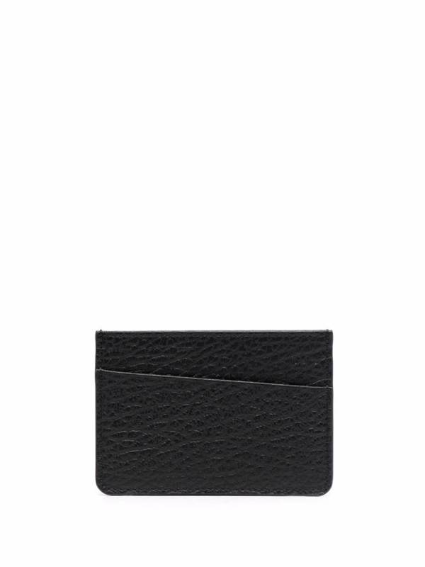 four-stitch leather card holder