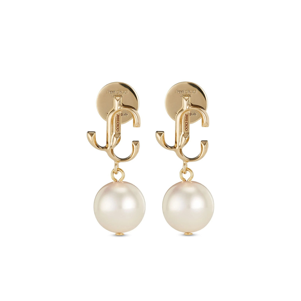 Jimmy Choo Logo-lettering Pearl Earrings
