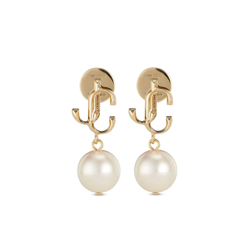 Jimmy Choo Logo-lettering Pearl Earrings