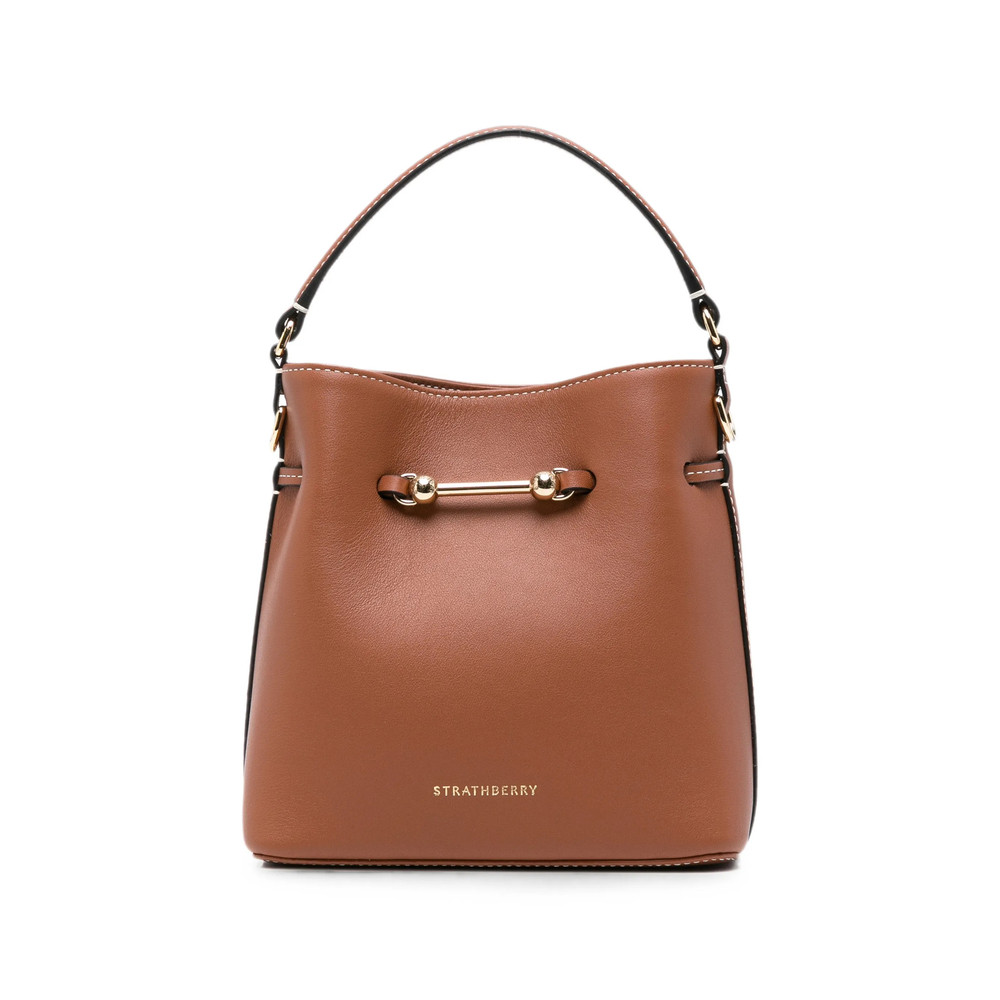 Strathberry Mini Corda Bucket Leather Tote Bag