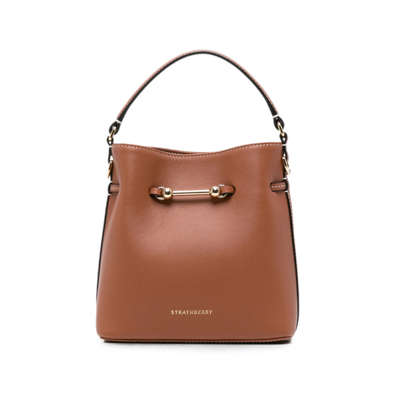Strathberry Mini Corda Bucket Leather Tote Bag