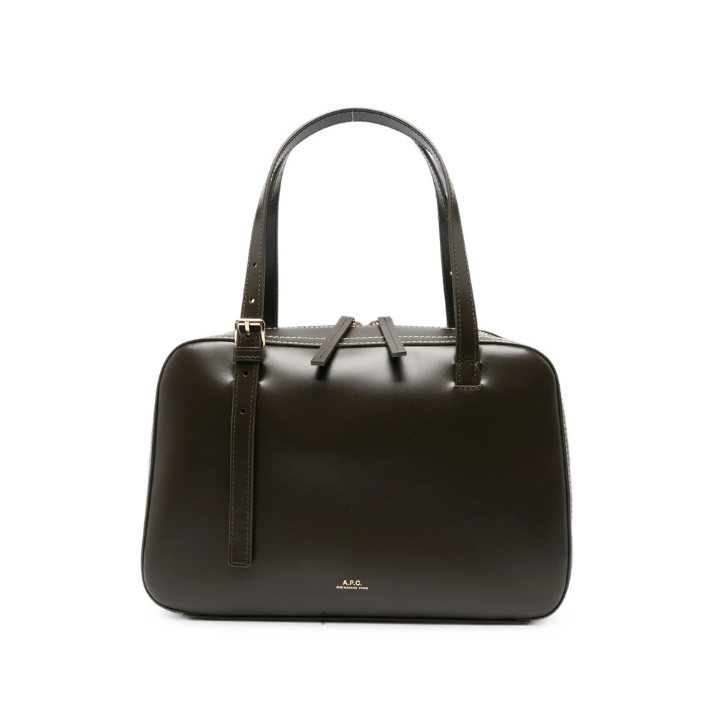 A. p.c. Contrast-stitch Leather Shoulder Bag