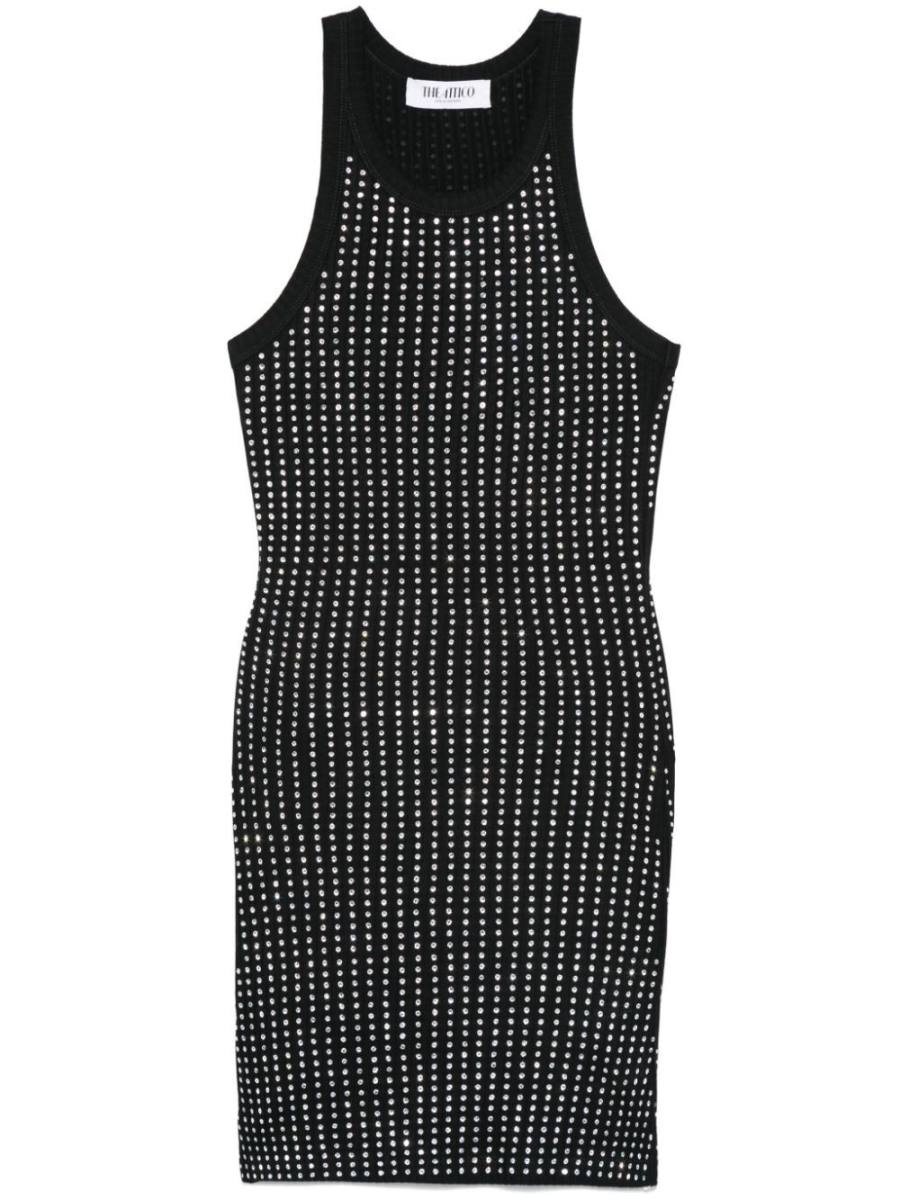rhinestonded mini dress