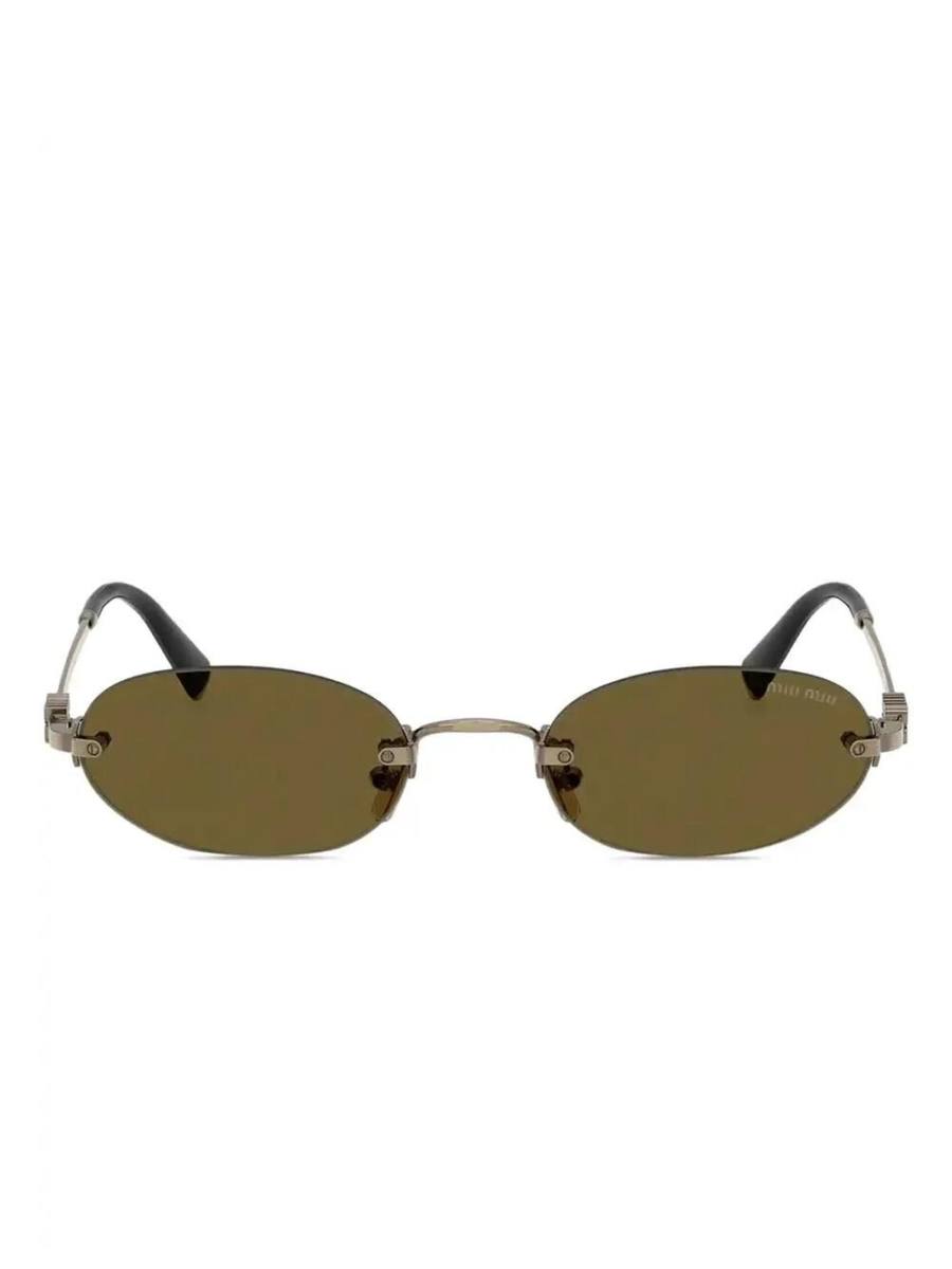 oval-frame sunglasses