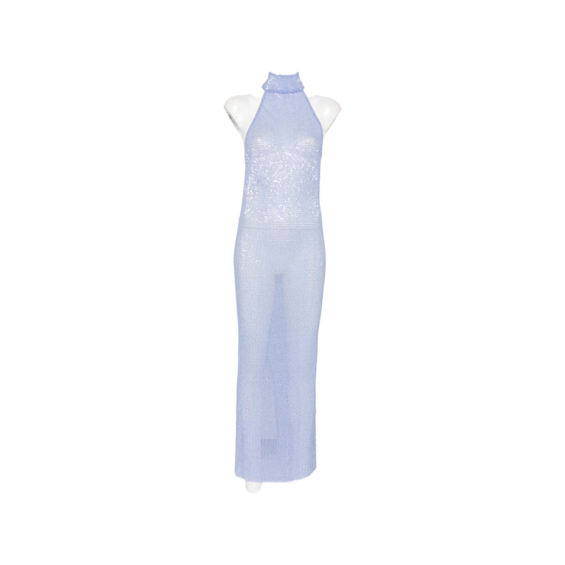 L'idee Casablanca Sequin-embellished Maxi Dress