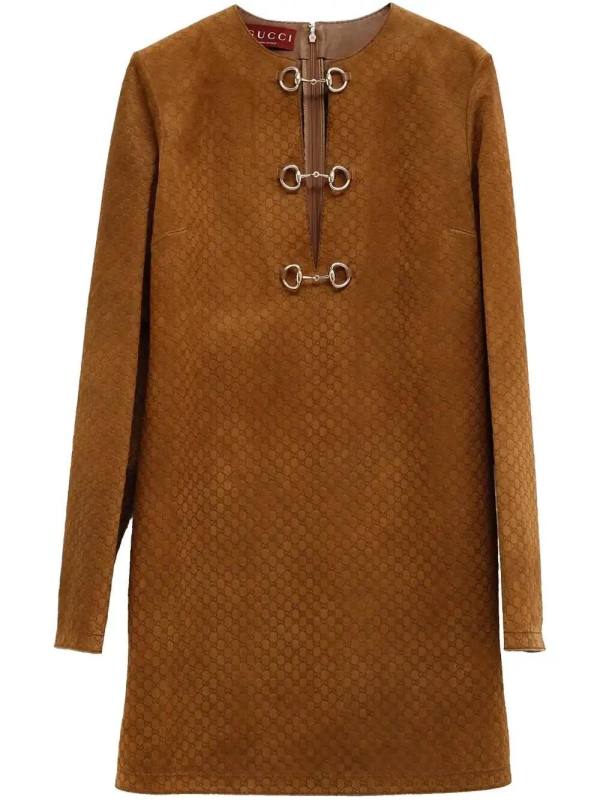 suede mini dress