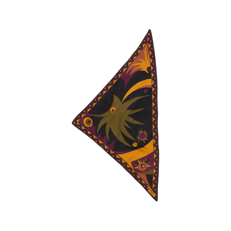 Pucci Mixed-print Padded Triangle Scarf
