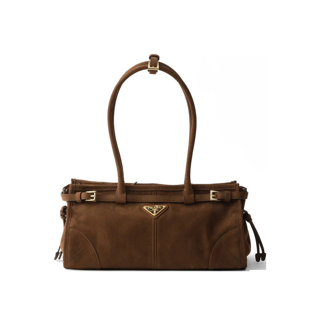 Prada Bonnie Medium Nubuck Leather Handbag