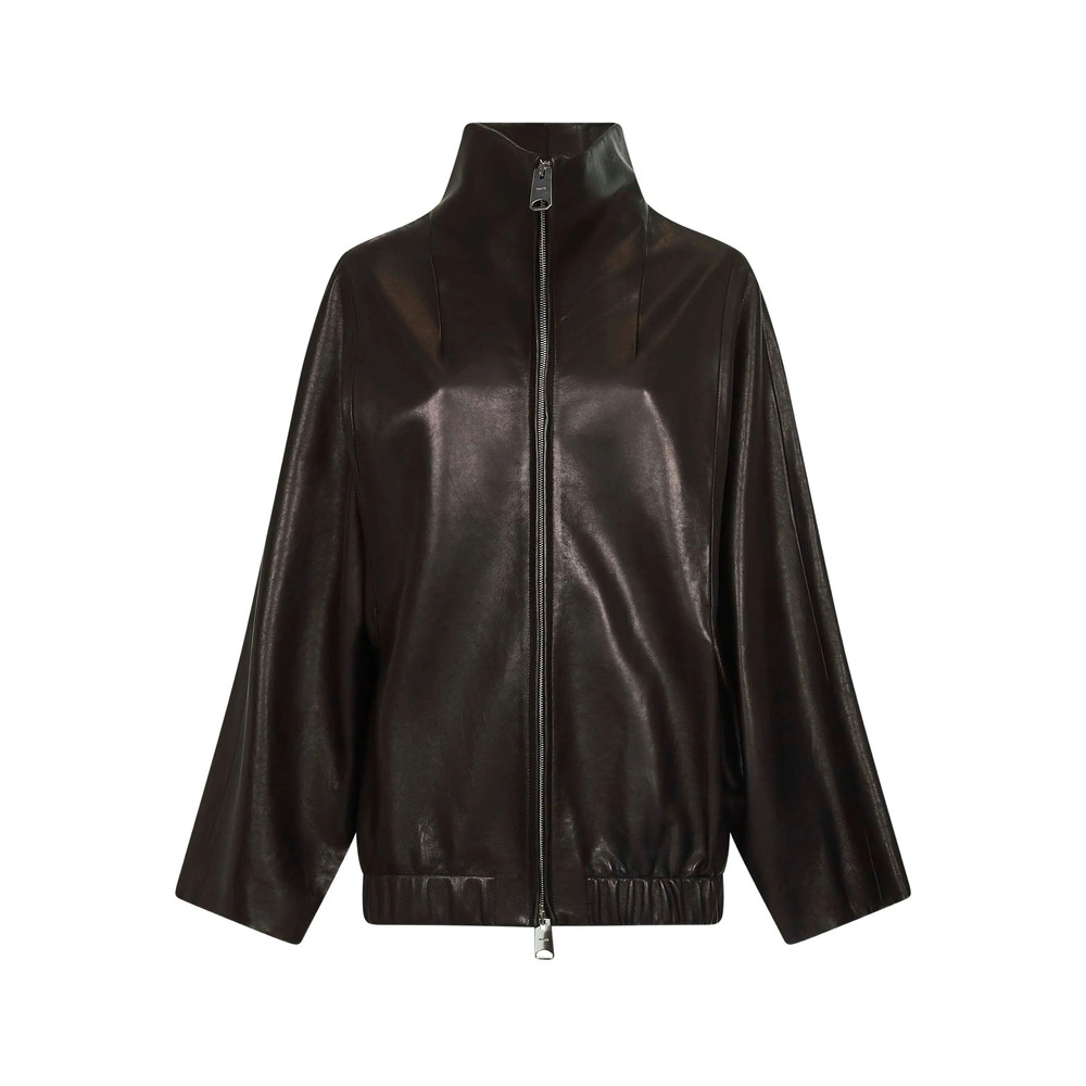 Khaite High-collar Zip-front Jacket