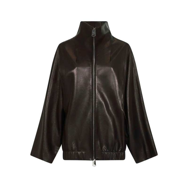 Khaite High-collar Zip-front Jacket