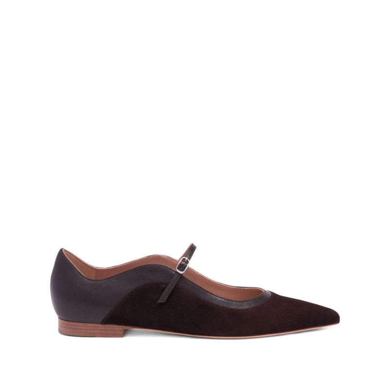 Malone Souliers Cornina Suede Flat Pumps