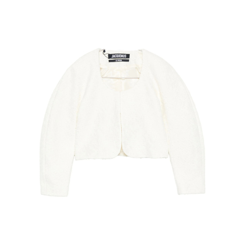 Jacquemus Cropped Tweed Jacket