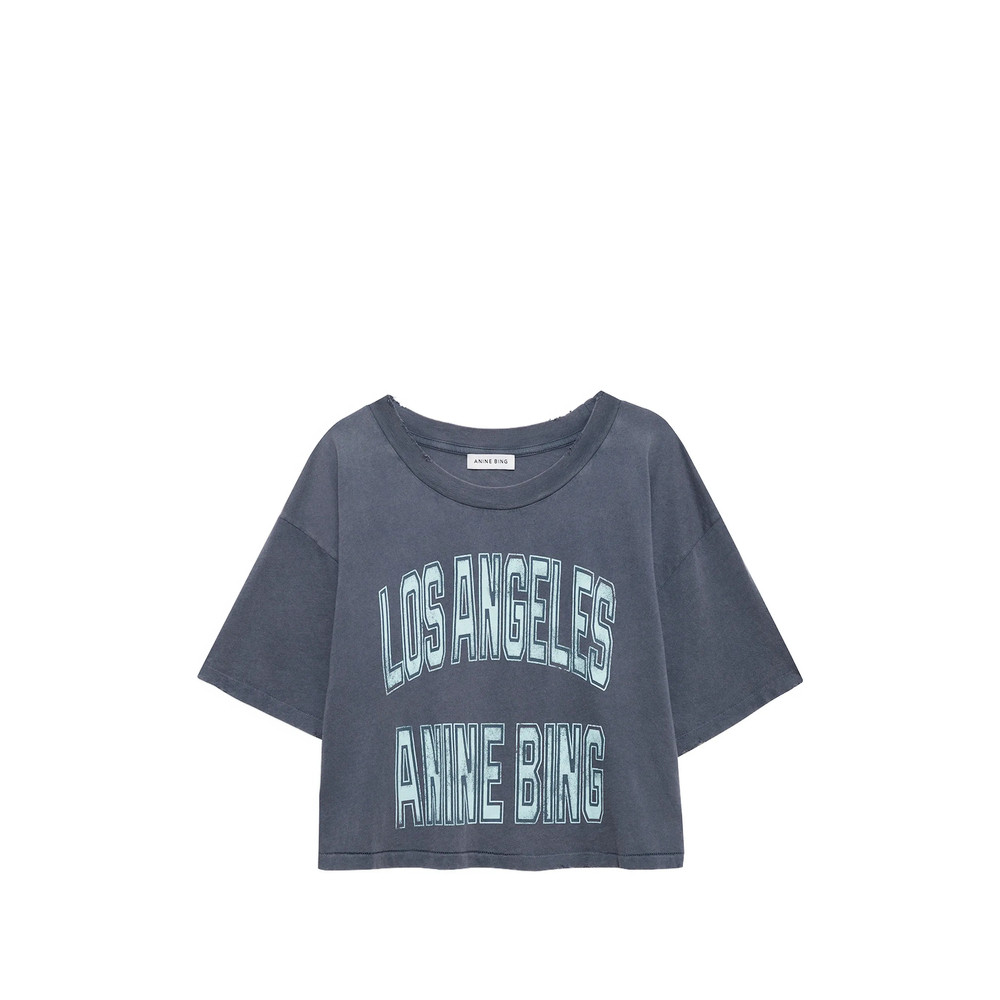 Anine Bing Johnny Cropped T-shirt