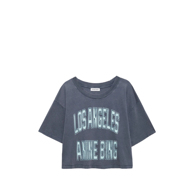 Anine Bing Johnny Cropped T-shirt