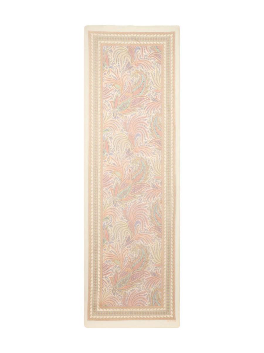 paisley-print silk scarf