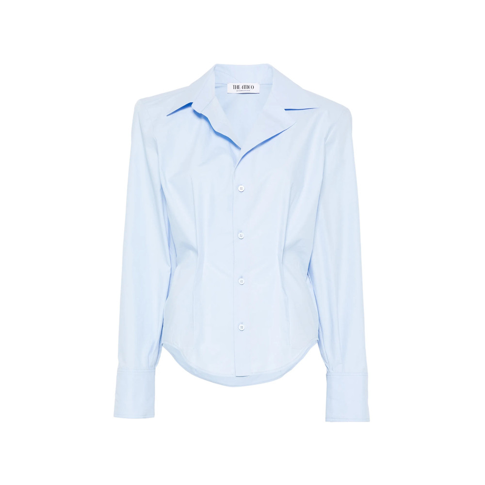 The Attico Pointed-collar Buttoned Shirt
