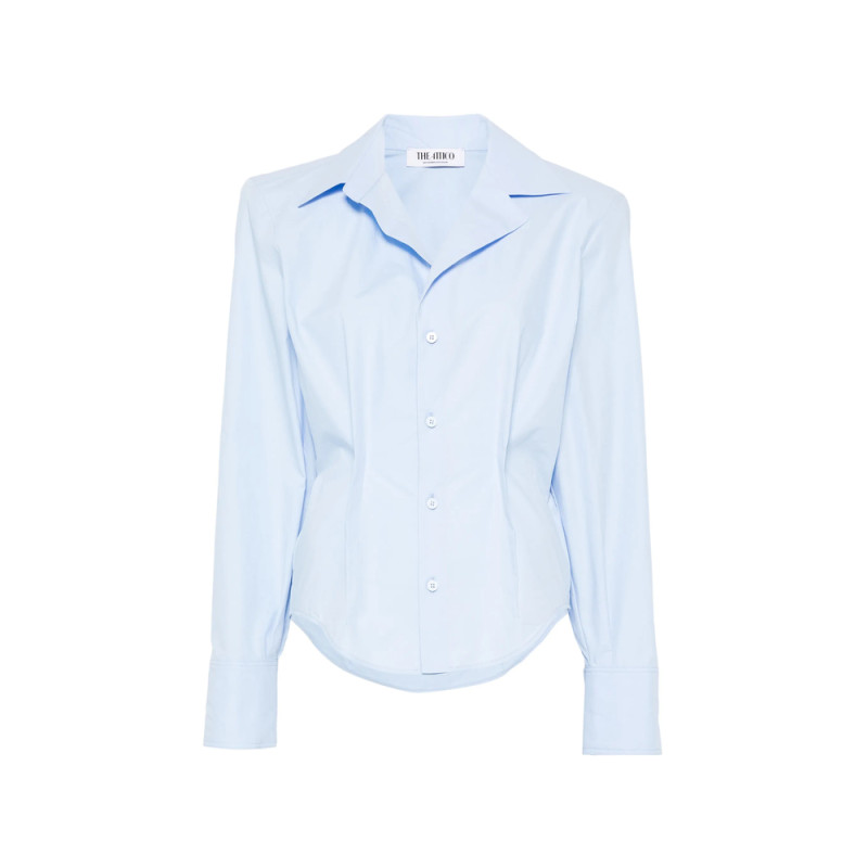 The Attico Pointed-collar Buttoned Shirt