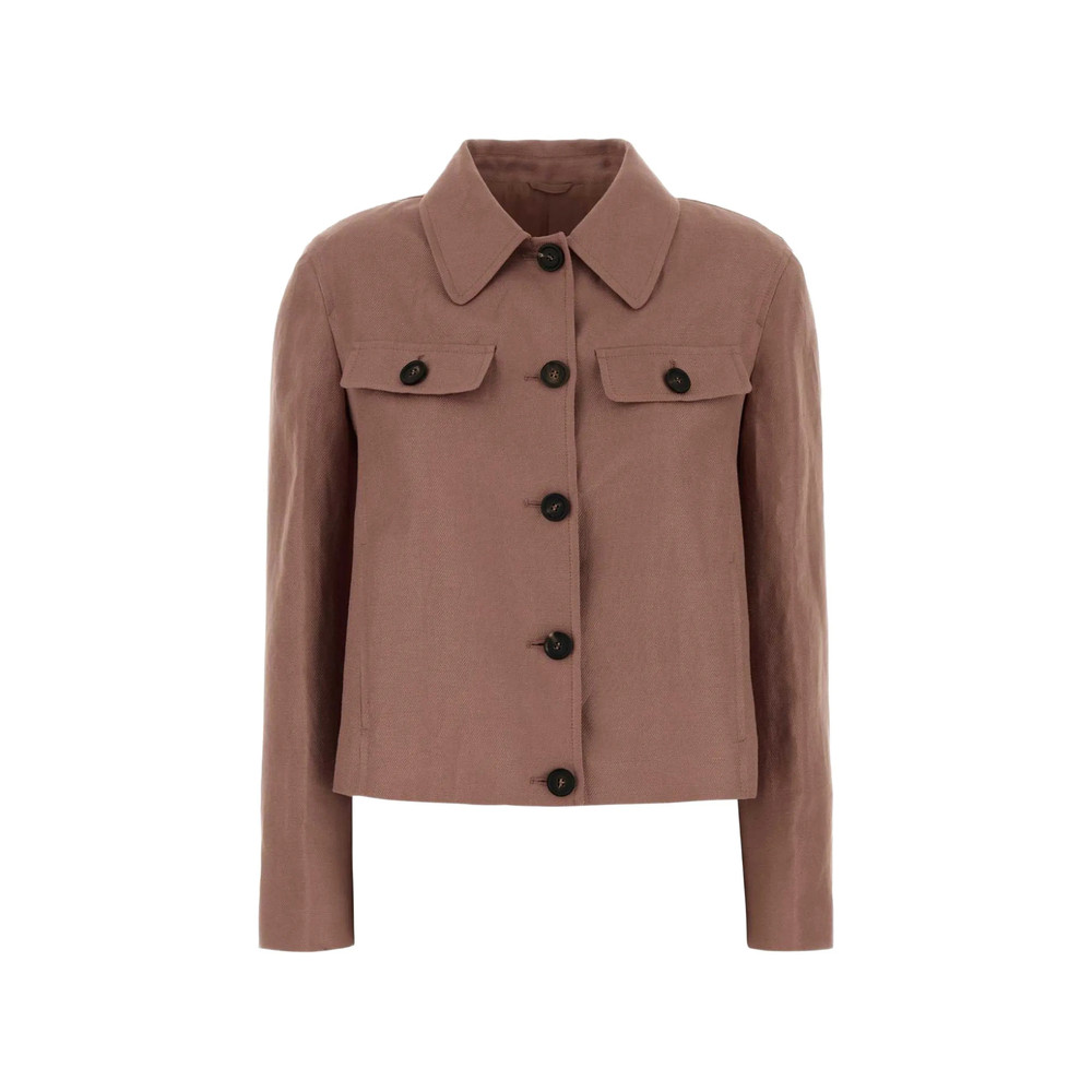 Brunello Cucinelli Linen Cropped Jacket