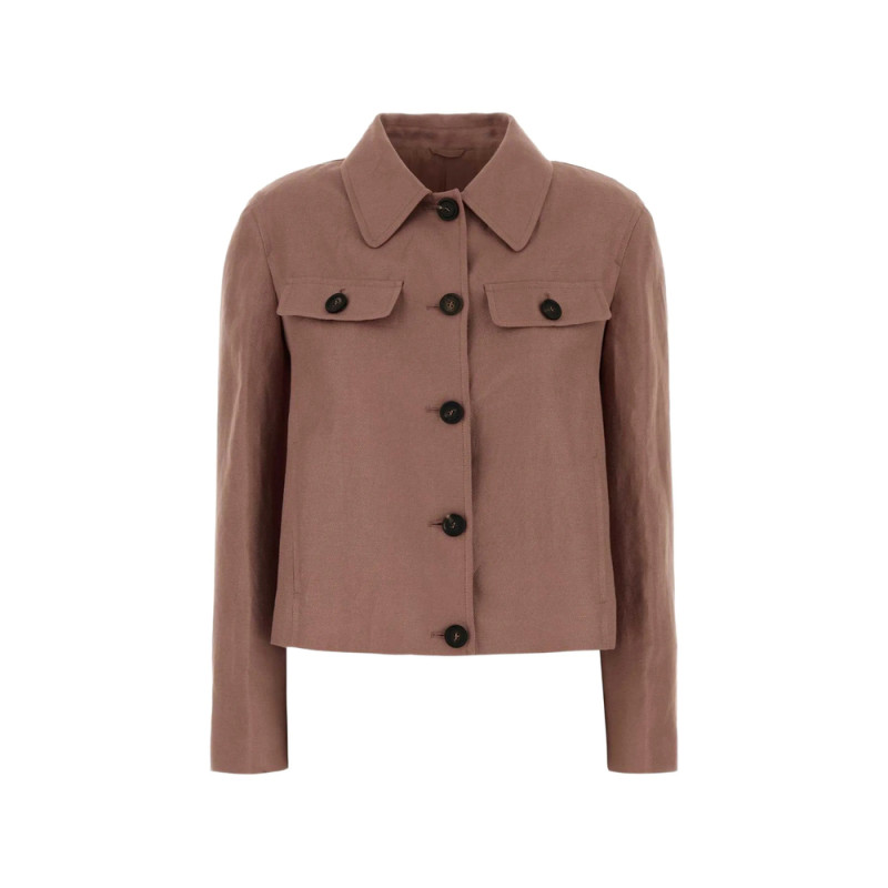 Brunello Cucinelli Linen Cropped Jacket