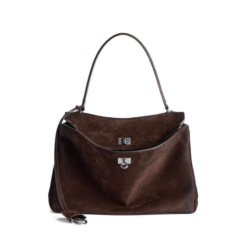 Balenciaga Rodeo Top-handle Suede Bag