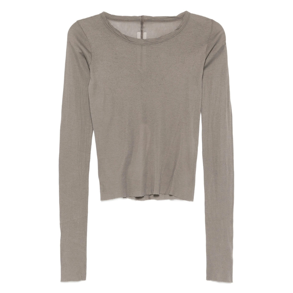 Rick Owens Raw-edge Long-sleeve Top