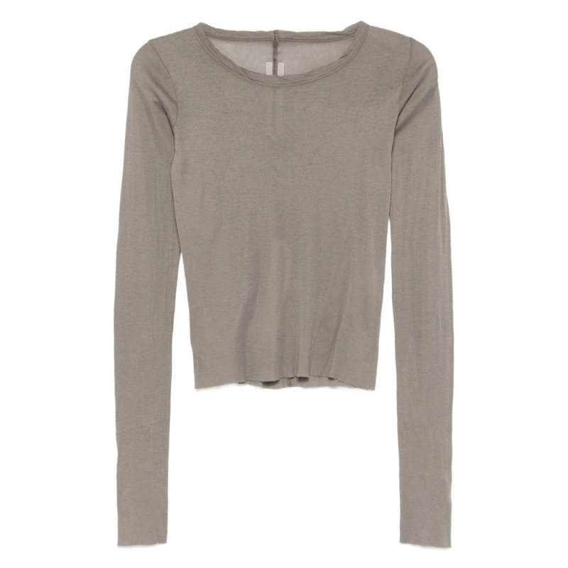 Rick Owens Raw-edge Long-sleeve Top