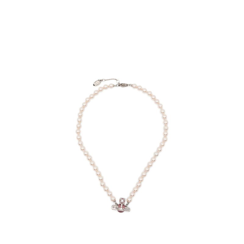 Vivienne Westwood Kitty Orb-detail Faux-pearl Necklace