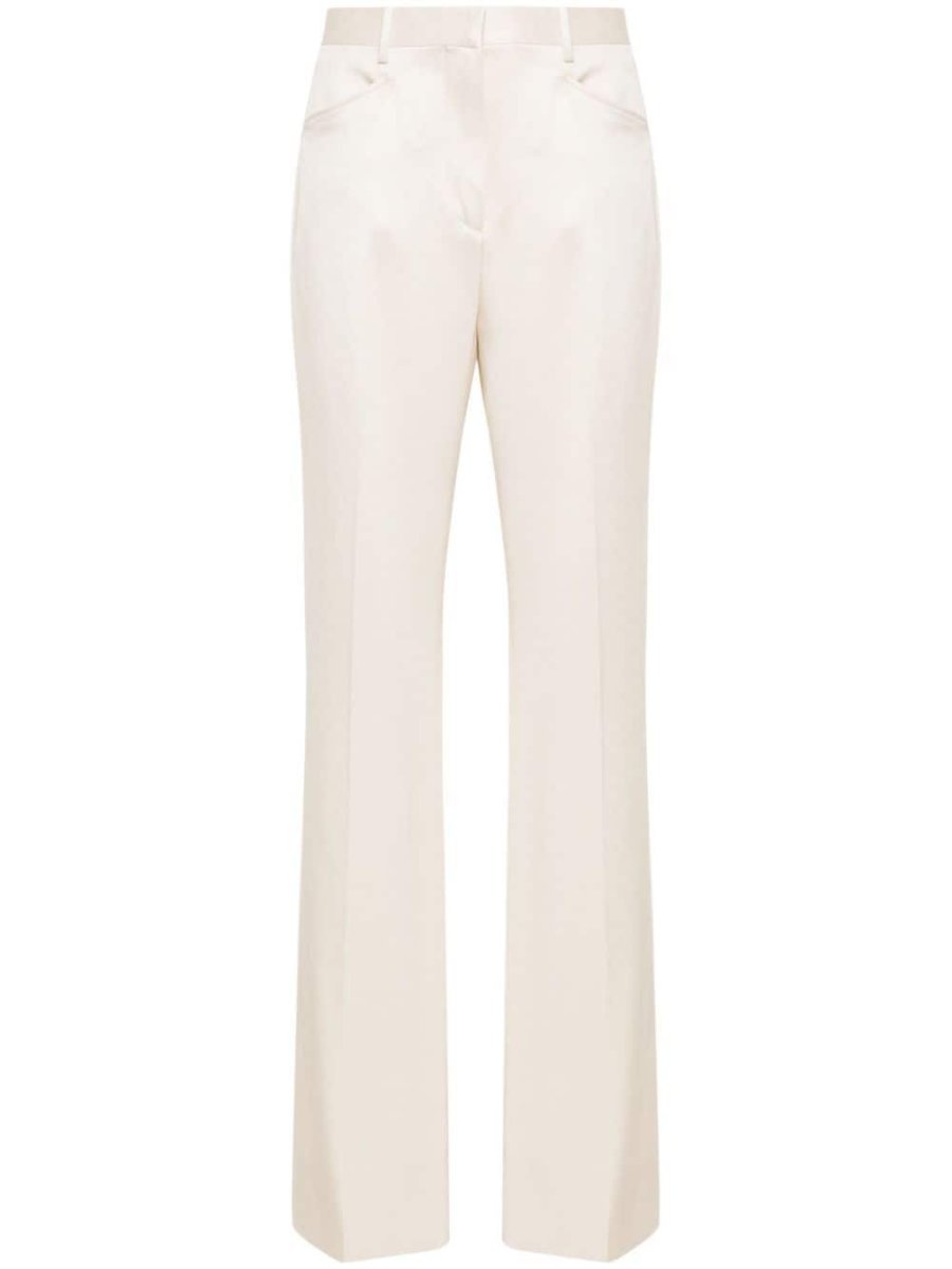 pressed-crease trousers