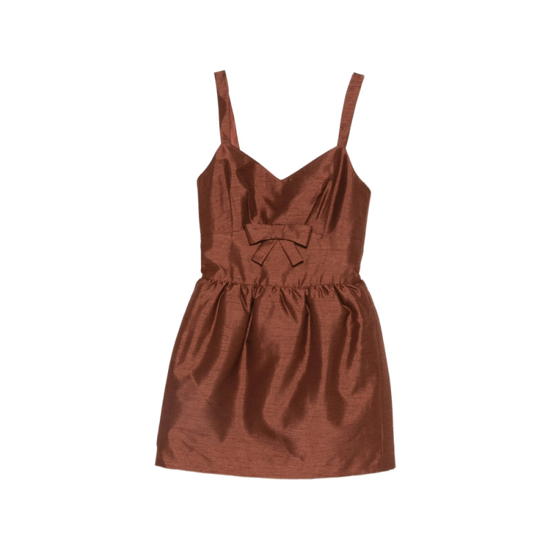 Shushu/tong Bow Detail Mini Dress