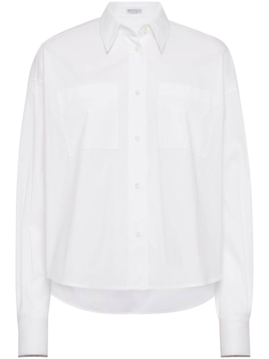 Monili-trim shirt