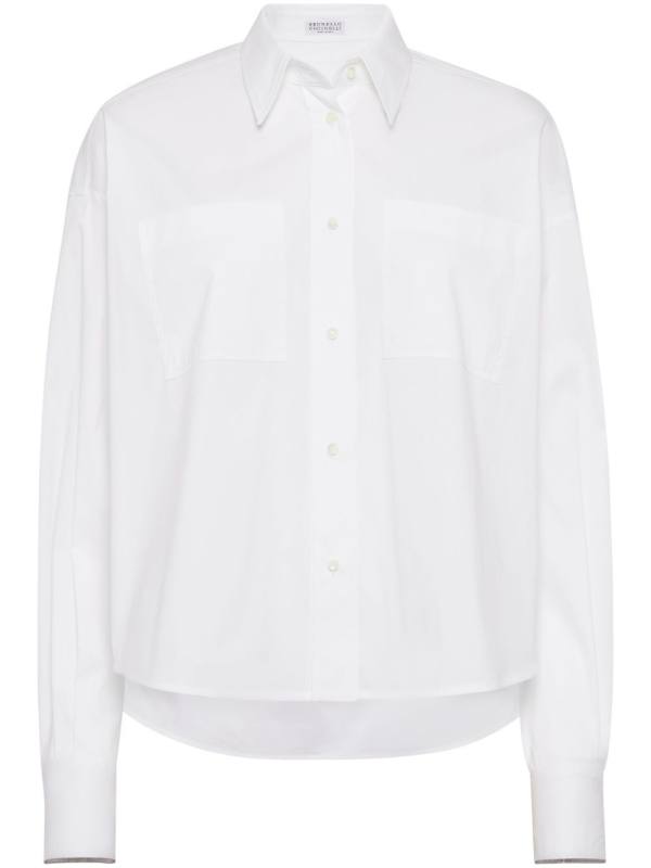Monili-trim shirt