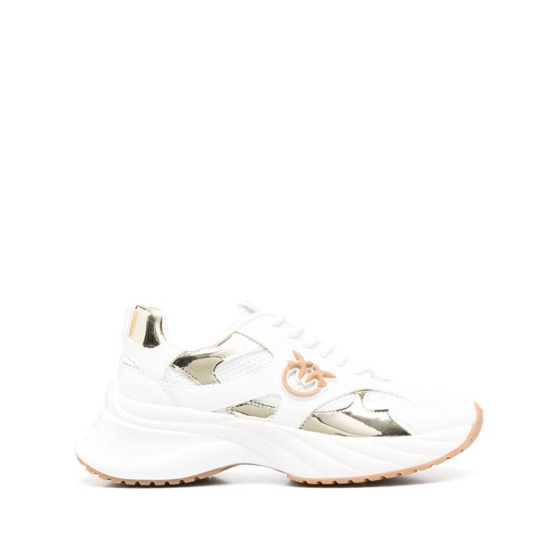 Pinko Logo-patch Mirror-detailed Sneakers