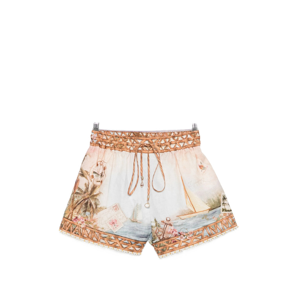 Zimmermann Graphic-print Shorts