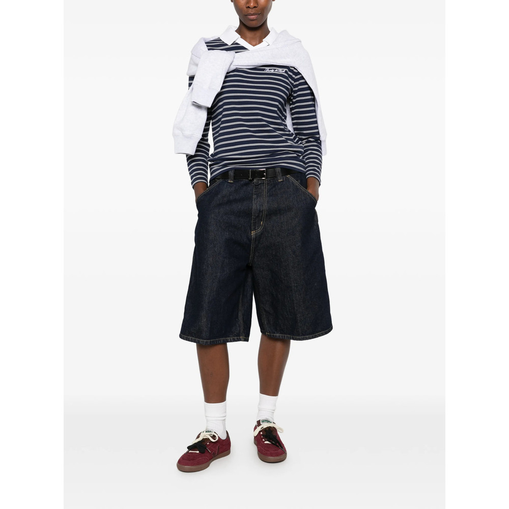 Sporty & Rich Striped-pattern Long-sleeve T-shirt