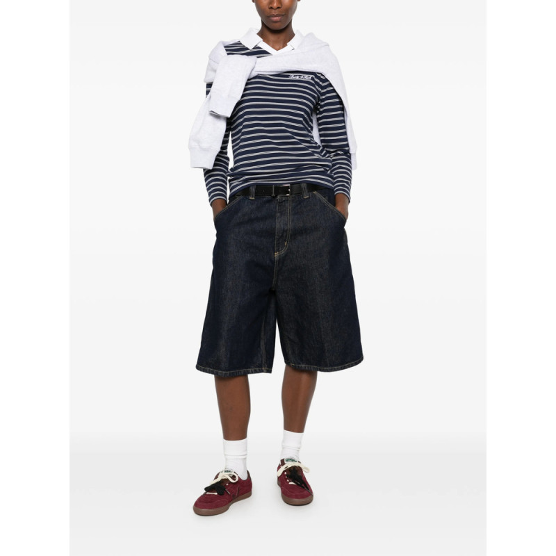 Sporty & Rich Striped-pattern Long-sleeve T-shirt