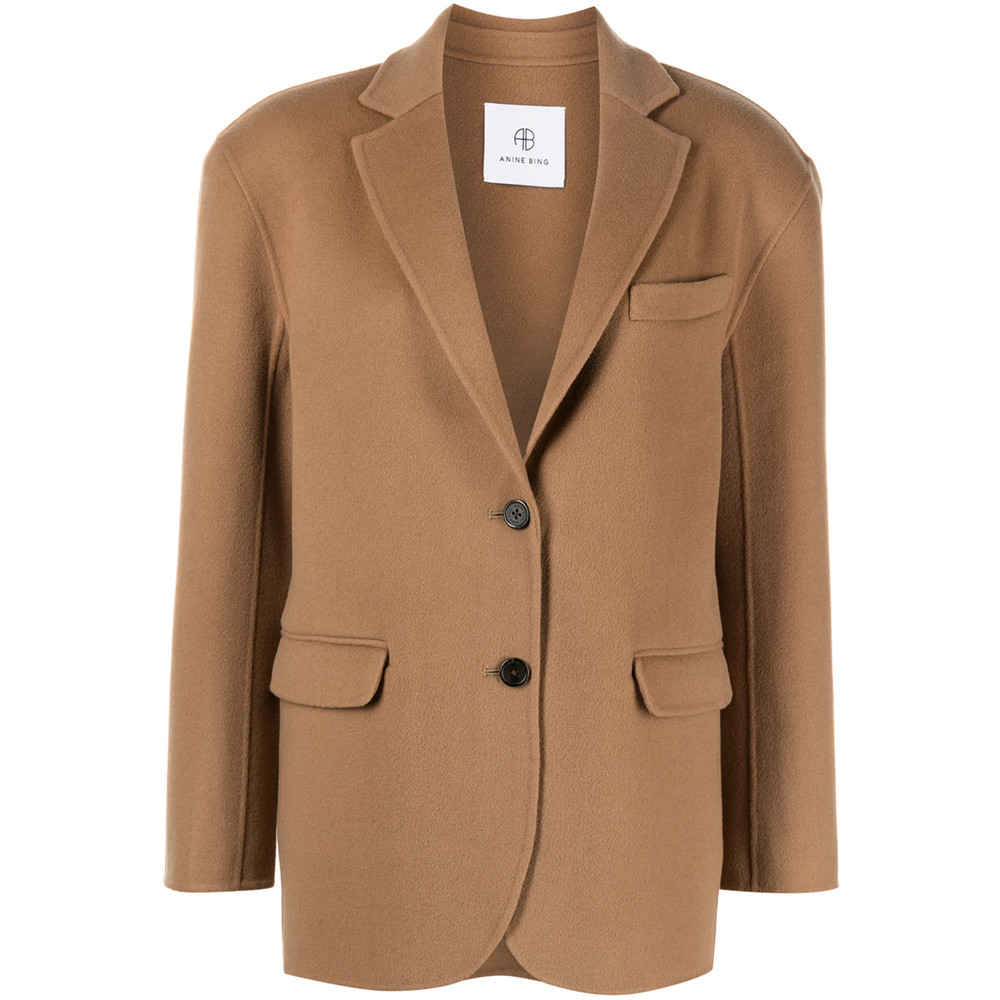 Anine Bing Quinn Single Breasted Blazer