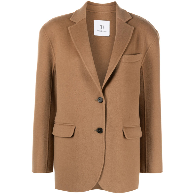 Anine Bing Quinn Single Breasted Blazer