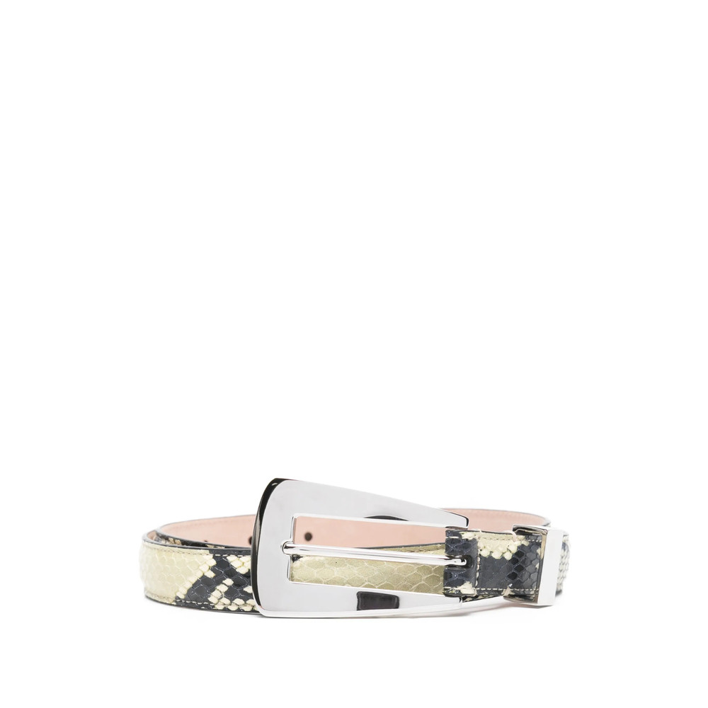 Khaite Lucca Embossed Python Belt